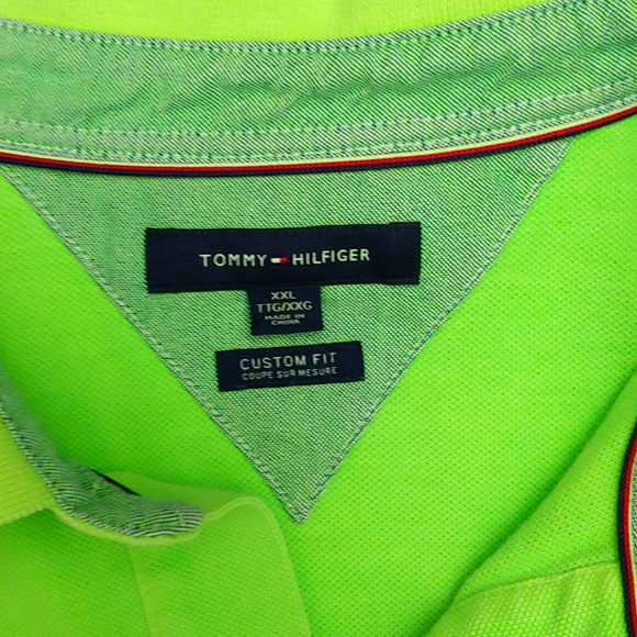NWOT * 2XL TOMMY HILFIGER BRIGHT GREEN POLO 😍 - Picture 5 of 6